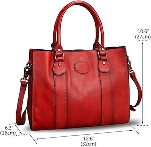 Élégant et élégant en cuir de vachette véritable dames sac fourre-tout femmes OEM sac à main personnalisé pour la vente en gros sac à bandoulière à la mode - Product Image 4
