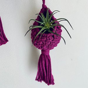 Jasmin perlé macramé mur plante cintre coton Boho décor à la maison bricolage plantes suspendues Diwali - Product Image 5