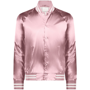 Veste Bomber en Satin de haute qualité veste universitaire de sport hommes tissu Satin avant brodé Letterman vestes confortables pour hommes - Product Image 1