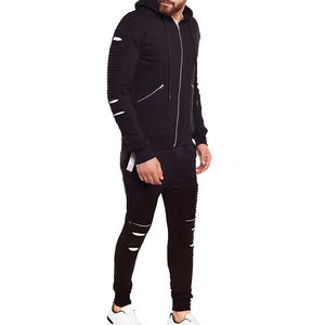 Survêtement pour homme de fabrication professionnelle, avec patchs effet vieilli, surdimensionné, respirant, durable, anti-rides - Product Image 2