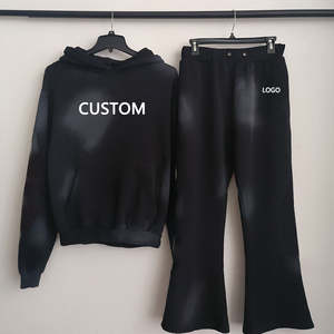 Fabricant de survêtements de jogging personnalisés de haute qualité pour hommes coupe-vent en nylon surdimensionné avec fermeture à glissière survêtements en polaire délavé à l'acide - Product Image 4