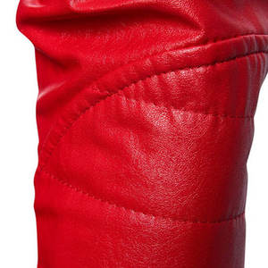 แจ็กเก็ตหนังวัวคุณภาพระดับพรีเมียมของผู้ชายเสื้อแจ็กเก็ตหนัง PU สำหรับรถจักรยานยนต์ผ้าใบดีไซน์แฟชั่น - Product Image 6