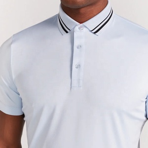 Polos à manches courtes pour hommes de qualité supérieure, tissu jersey en gros, haute performance, respirant, uni, sport, fitness, golf - Product Image 6