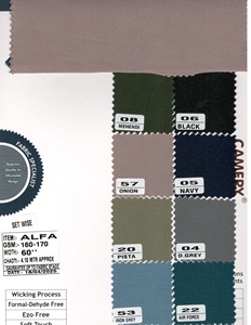 100% Polyester slub thể thao T-Shirt Warp dệt kim hoàn toàn co giãn độ ẩm thấm nhanh khô Wicking lót thoải mái - Product Image 2