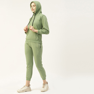 Survêtements imprimés pour femmes les plus vendus en 2025 – Ensemble deux pièces tendance à capuche pour le jogging en extérieur, 100 % coton léger - Product Image 2