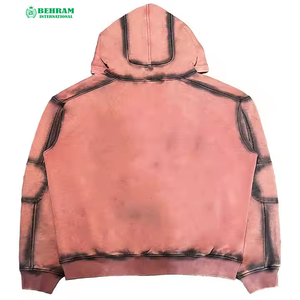 เสื้อฮู้ดซิปผ้าฝ้ายเฟรนช์เทอร์รี่ 100% ปักลายแบบแอซิดวอช ทรงปกติ แห้งเร็ว ระบายอากาศได้ดี ใส่ได้ทั้งชายและหญิง สำหรับฤดูหนาว - Product Image 4