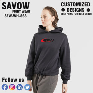 Sudaderas con capucha para mujer, venta al por mayor, jersey de gran tamaño, sudaderas recortadas de algodón, ropa de calle con capucha, chaquetas de lana, ropa informal de invierno - Product Image 4