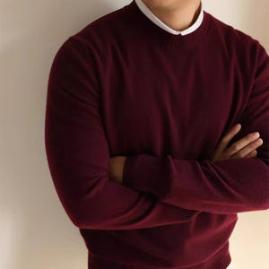 Fabricante de Suéteres para Hombre, Suéter de Cachemira de Invierno Personalizado con Cuello Redondo, Estilo Básico, Suministro ODM, Suéter de Cuello Redondo para Hombre - Product Image 5