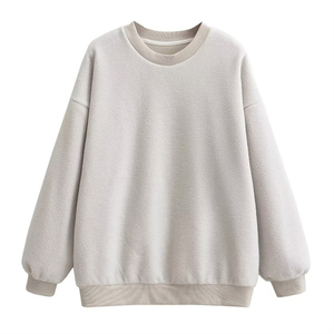 Sudaderas de Hombre al por Mayor, Cuello Redondo, Manga Larga, 100% Algodón, Felpa, Diseño Sólido de Invierno, Personalizable - Product Image 1