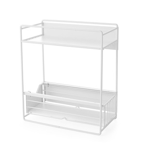 Estante de Metal de un solo nivel Simple y moderno, estantería de arte del hierro absorbente magnético para cocina, refrigerador, almacenamiento lateral, Baño - Product Image 5