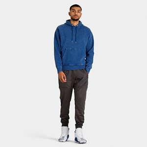 2025 haute qualité 100% coton lavé à l'acide sweat à capuche thermique haute rue conception couleur unie polaire lavé à l'acide sweats à capuche pour unisexe - Product Image 4