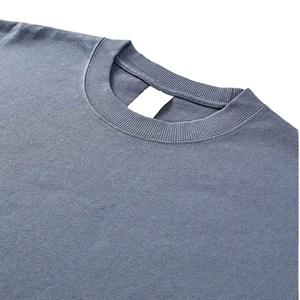 Customizable Men's Heavy 370gsm Fleece Sweatshirt Neck Drop Shoulder Design High Quality <b>Neutral</b> Hoodies Winter Customized Logo - Product Image 2