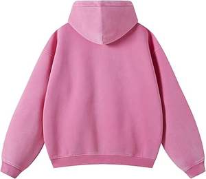 Sudaderas con Capucha para Hombre, Estilo Casual de Invierno, Lavado Ácido, Color Sólido, 100% Algodón, Felpa, Transpirable, Corte Regular - Product Image 2