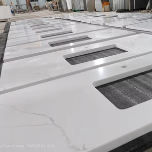 Calcutta เคาน์เตอร์ควอทซ์หินตัดกับขนาดสำหรับห้องครัวห้องน้ำโต๊ะโรงแรมเฟอร์นิเจอร์สไตล์ทันสมัย - Product Image 1