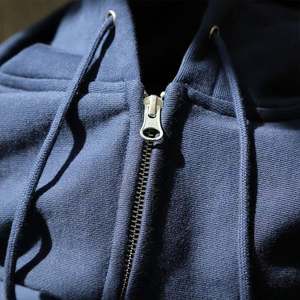 Sudadera con capucha y cremallera personalizada para hombre, suéter con cremallera serigrafiada, accesorio de temporada de invierno de talla grande de 100% algodón - Product Image 6