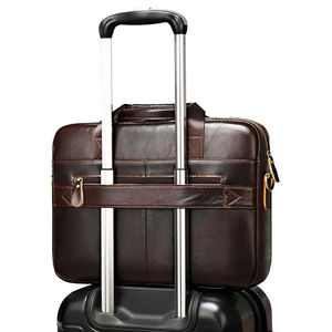 2025 meilleure vente léger en cuir de vachette et PU mallette pour ordinateur portable qualité véritable conception Unique fermeture à glissière pour un usage de bureau - Product Image 6