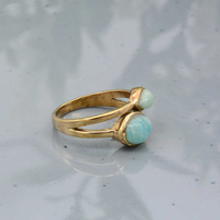 Bague réglable en argent sterling 925 plaqué or, sertie clos, avec pierre précieuse de calcédoine rose fuchsia, forme ovale poire, 10 à 12 mm, style vintage