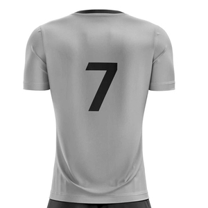Custom Made Heat-Transfer Printed Soccer Uniform 100% Polyester Short Sleeve Neck Front Logo Custom Team <b>Name</b> Quick Dry Training - Product Image 6