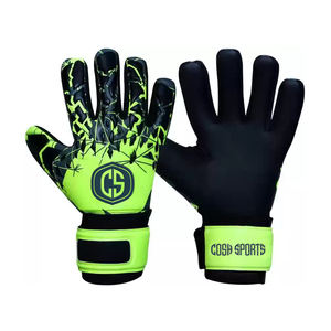 Guantes de Portero Profesionales para Exteriores, Diseño Eléctrico Neón Lima, Transpirables, Ajustables, Palma de Látex de Alto Agarre, Corte Híbrido - Product Image 1