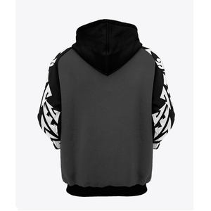 Bobeutou Oversized Hoodie Men Comfortable Cotton Customized logo Sweatshirt Trendy Baggy Basic Hoodies Retro Pullover Streetwear - Product Image 4