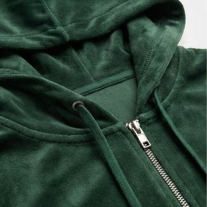 Ensemble de survêtement en velours pour femme, haut de sport, sweat-shirt et pantalon de survêtement pour femme, ensemble décontracté tendance, doux et confortable, couleur personnalisée - Product Image 4