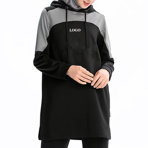 Sudadera con capucha modesta islámica con cordón largo a precio barato para mujer - Product Image 4