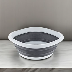 Afossa อ่างพลาสติกสี่เหลี่ยมพับได้5L ทนทานอเนกประสงค์พับเก็บได้ห้องครัวห้องน้ำการจัดเก็บอาหารปลอดภัย - Product Image 1