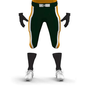 Uniformes de football américain personnalisés pour adultes avec haut en twill à manches courtes, taille plus, fabriqués au Pakistan - Vêtements de sport OEM, équipement de protection - Product Image 6