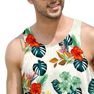 Chemise de sport sans manches pour hommes respirant séchage rapide confortable gilet de fitness sublimé débardeurs pour hommes - Product Image 3