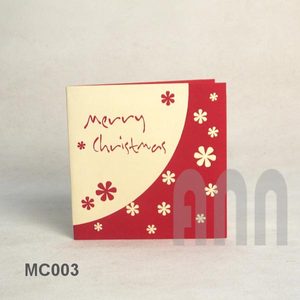 การ์ดอวยพรคริสต์มาสลายเกล็ดหิมะ3D แบบกำหนดเองกระดาษพิมพ์ลายทำมือ 'ขอบคุณ' ของที่ระลึกงานแต่งงานวันเกิด - Product Image 2