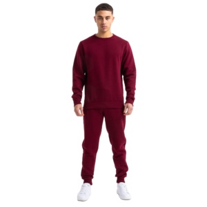 Conjunto deportivo para hombre, sudadera con capucha y pantalones de chándal, ropa deportiva informal, conjunto de gimnasio, ropa deportiva de lana. - Product Image 1