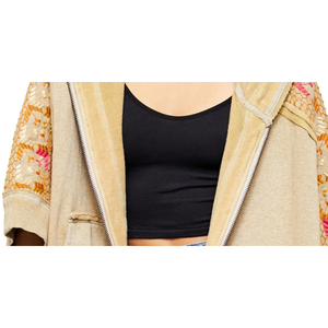 Poncho con Cappuccio da Donna Free People Marrone a Maniche 3/4, Taglia XS, in Tessuto Lavorato a Maglia Traspirante - Product Image 3