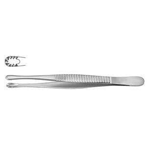 Fórceps de tejido ruso de alta calidad, 5,5 pulgadas, acabado Dall, instrumentos quirúrgicos médicos de acero inoxidable, fórceps de tejido - Product Image 4