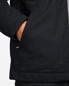 Veste d'hiver vintage à fermeture éclair en toile pour hommes de style High Street avec col rabattu et broderie pour veste utilitaire pour hommes - Product Image 5