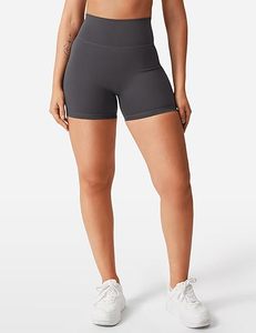 Short de motard pour femme avec poches Taille haute Contrôle du ventre Spandex Workout Yoga Athletic Gym Shorts - Product Image 3