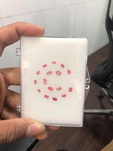 Lote de Diamantes Sintéticos Rosados de Laboratorio, Corte Mixto, Forma de Media Luna, Trapecio y Cometa, Diamantes Rosados Sintéticos Sueltos para Joyería - Product Image 5