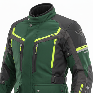 Veste de motocross à séchage rapide OEM/ODM, respirante, imperméable et coupe-vent, vêtements de course fabriqués au Pakistan - Product Image 2