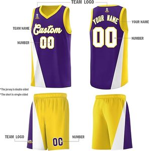 Camiseta de baloncesto reversible de alta calidad al por mayor, ropa de entrenamiento transpirable con estampado personalizado, conjunto de uniforme de talla grande 100% - Product Image 6