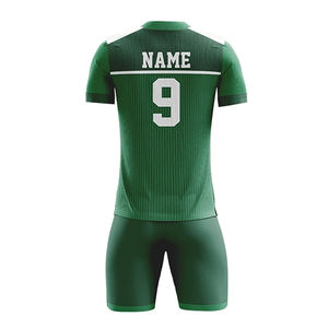 Kit de football en gros OEM maillot de football uniforme d'équipe personnalisé transfert de chaleur 100% polyester séchage rapide léger respirant - Product Image 2