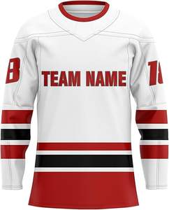 ชุดเสื้อกีฬาฮ็อกกี้น้ำแข็งระเหิดแบบกำหนดเอง2025ชุดเสื้อผ้าสำหรับสโมสรทีมมืออาชีพแบบเย็บตะเข็บผ้าทวิล - Product Image 1