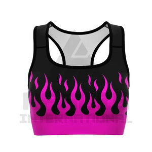Sujetador deportivo con sublimación personalizada para mujer, Fitness, ejercicio de alta calidad, entrenamiento, Sujetador deportivo sin costuras de alto soporte - Product Image 5