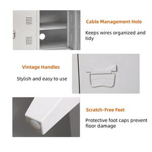 Meuble TV de salon, style industriel rustique, support TV en acier avec rangement, meuble TV en métal pour salon - Product Image 5