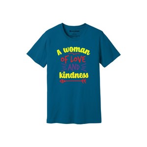 Kindness themes Print 100% camiseta de tela de algodón 160-180 a pesado GSM 12 colores disponibles Personalice su propio diseño y colocación - Product Image 2