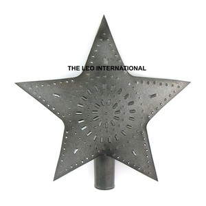 Forma de estrella de metal de hierro Acabado negro Árbol de Navidad Topper Estilo elegante Hecho a mano Venta caliente Árbol de Navidad de la más alta calidad Toper - Product Image 5