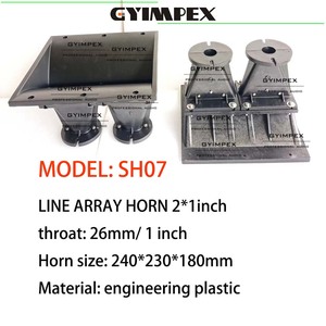 ฮอร์นลำโพงพลาสติกแบบ Waveguide สำหรับลำโพงไลน์อาร์เรย์ ขนาด 2*1 นิ้ว  ขนาด 240*230*180 มม. สำหรับระบบลำโพงแบบสองทาง - Product Image 4