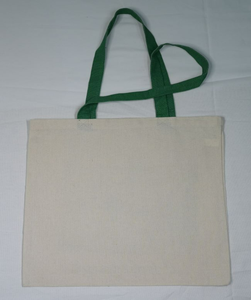 Sac fourre-tout en toile 100% coton biologique imprimé de logo personnalisé Sac promotionnel unique réutilisable avec poignées en coton recyclé - Product Image 2