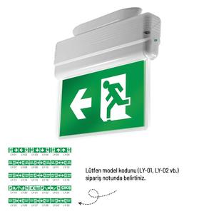 ไฟนำทางฉุกเฉินแบบสองด้าน รุ่น L ขนาด 55 x 430 x 340 มม. ไฟ LED สำหรับใช้งานกลางแจ้ง แรงดันไฟฟ้า 220V มาตรฐาน IP65 - Product Image 3