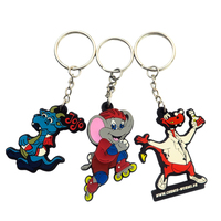Porte-clés en caoutchouc PVC souple personnalisé Porte-clés avec logo 3D pour la promotion Cadeau souvenir