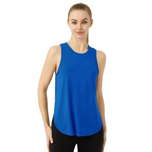 Camiseta Deportiva de Yoga para Mujer, Reversible, Ajustada, de Spandex/Poliéster, Transpirable, sin Mangas, con Estampado Personalizado - Product Image 1