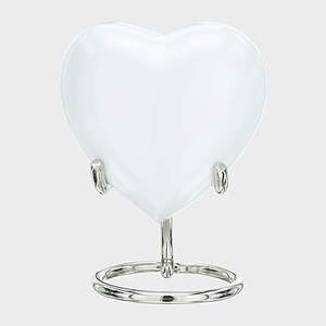 Mini urne funéraire en forme de cœur pour cendres, cœur avec support de la marque Keepsake Company - Product Image 2
